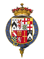 Coat of arms of Charles Mordaunt, 3rd Earl of Peterborough